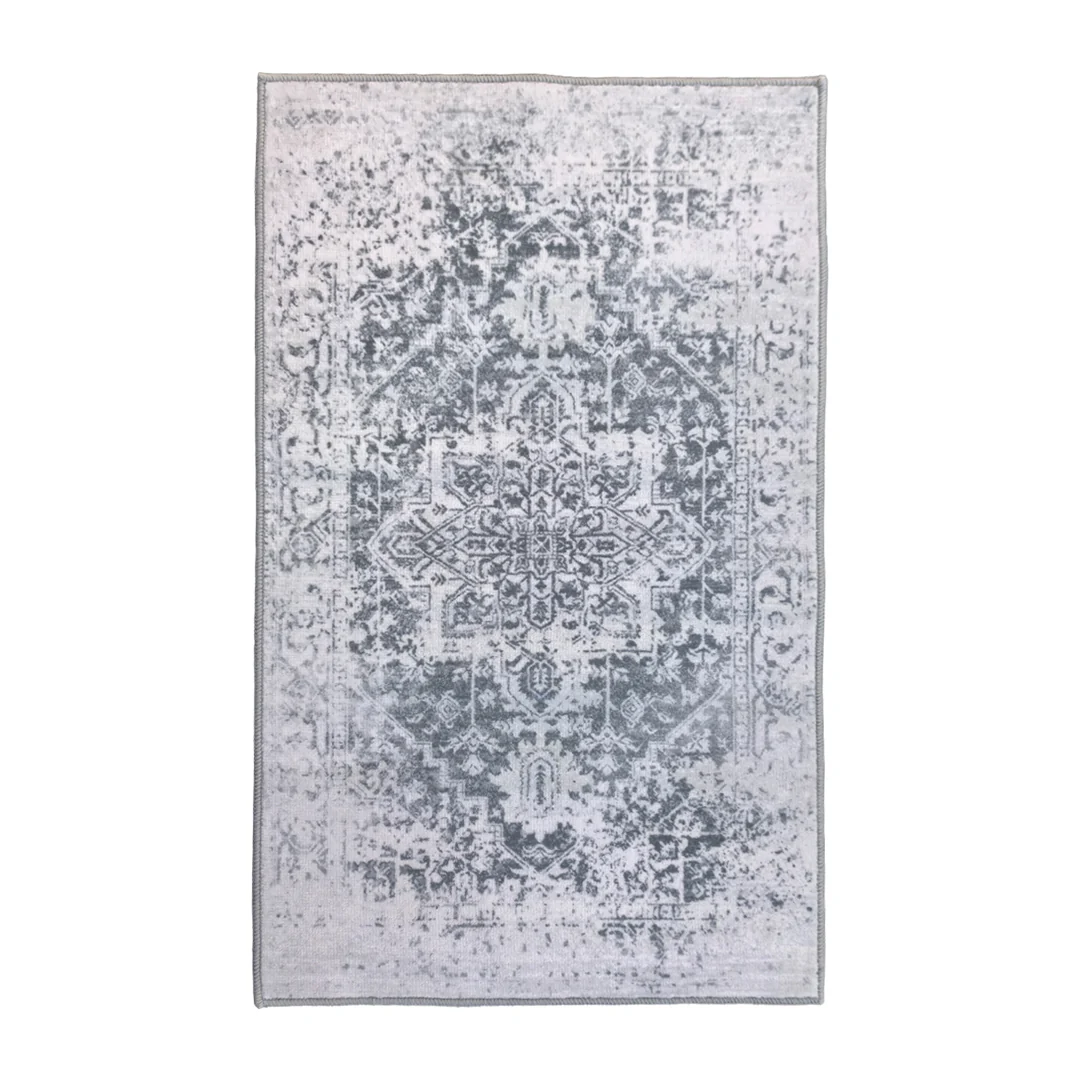 Muddy Mat® Frostbell Washable Area Rugs for Living Room, Bedroom & Dining Room – Modern Soft Low Pile Non Slip Carpet – Pet Friendly Waterproof Foldable Rugs for Home - Image 2