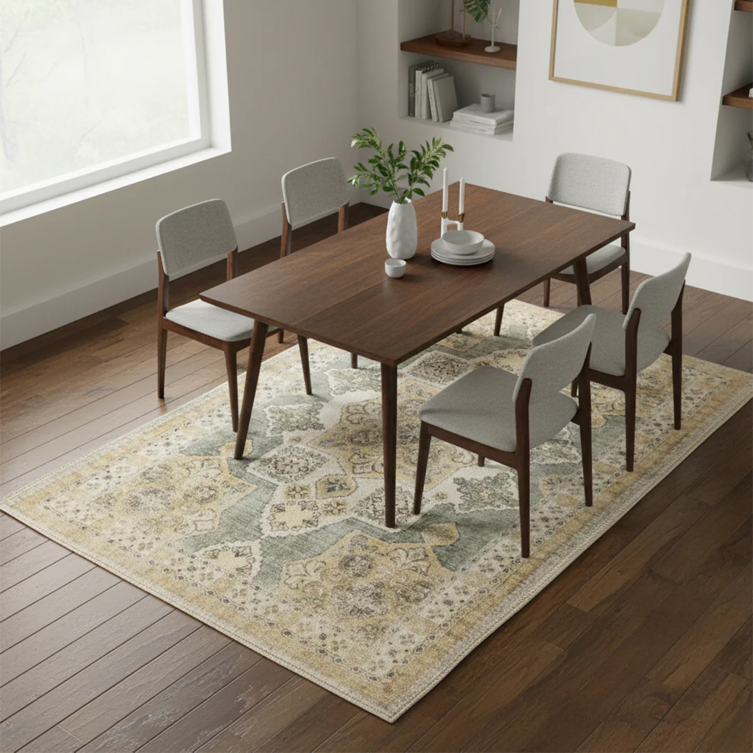 Muddy Mat® Monarch Washable Area Rugs for Living Room, Bedroom & Dining Room – Modern Soft Low Pile Non Slip Carpet – Pet Friendly Waterproof Foldable Rugs for Home - Image 4