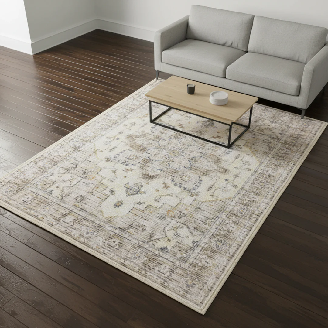 Muddy Mat® Tuscany Washable Area Rugs for Living Room, Bedroom & Dining Room – Modern Soft Low Pile Non Slip Carpet – Pet Friendly Waterproof Foldable Rugs for Home - Image 12