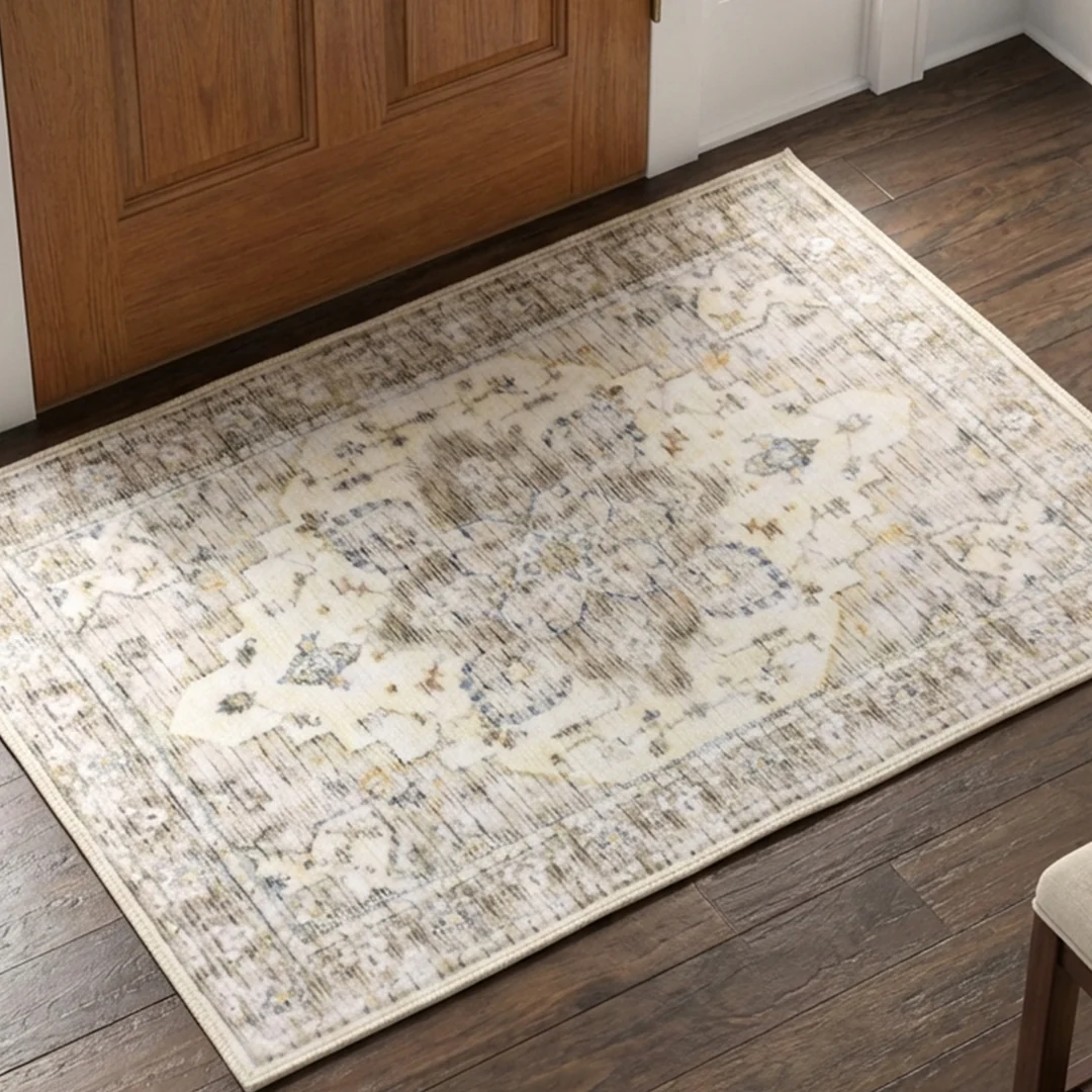 Muddy Mat® Tuscany Washable Area Rugs for Living Room, Bedroom & Dining Room – Modern Soft Low Pile Non Slip Carpet – Pet Friendly Waterproof Foldable Rugs for Home - Image 15