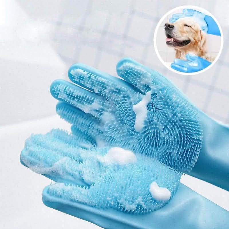 Rubber Scrubbers - Pet Bathing & Grooming Gloves - Upsell